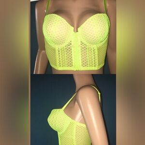 Victoria’s Secret Very Sexy Lined Demi Bralette Buste corset+ V-string thong SET